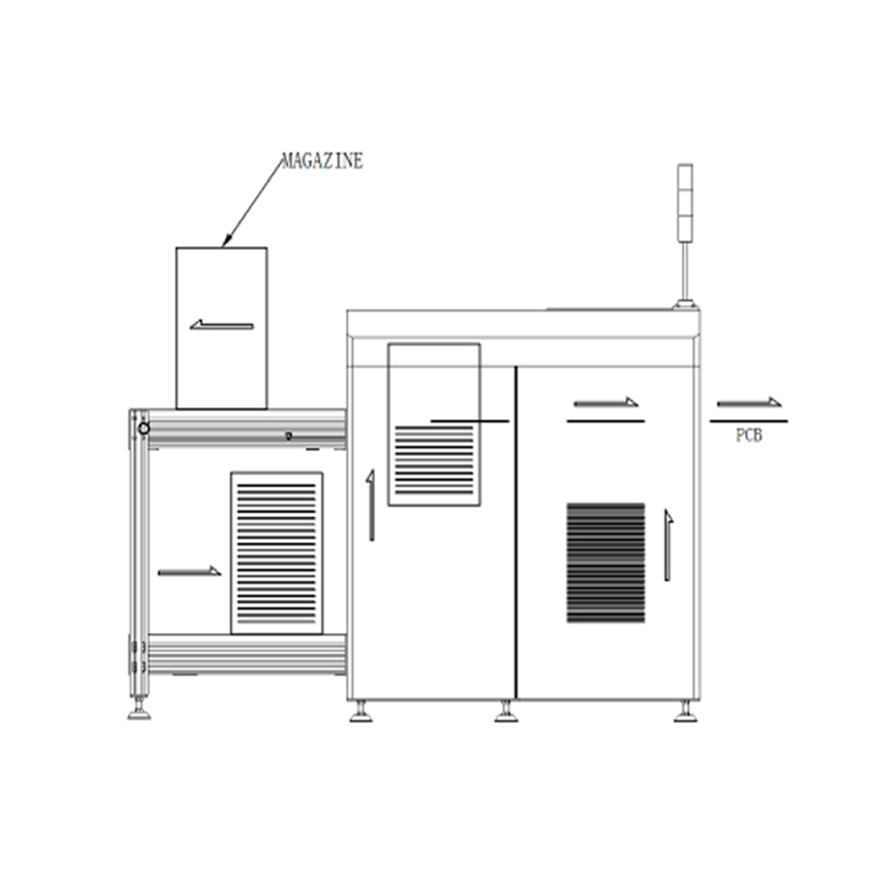 Auto vacuum PCB magazine loader